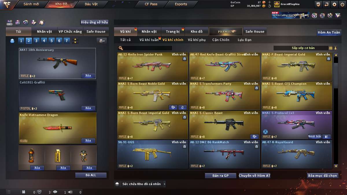 shop acc cf uy tin gia re